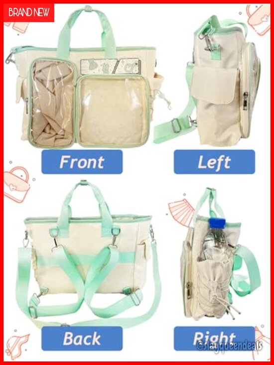 Ita Backpack Crossbody with Clear Display Window - Versatile Anime Purse main image 6